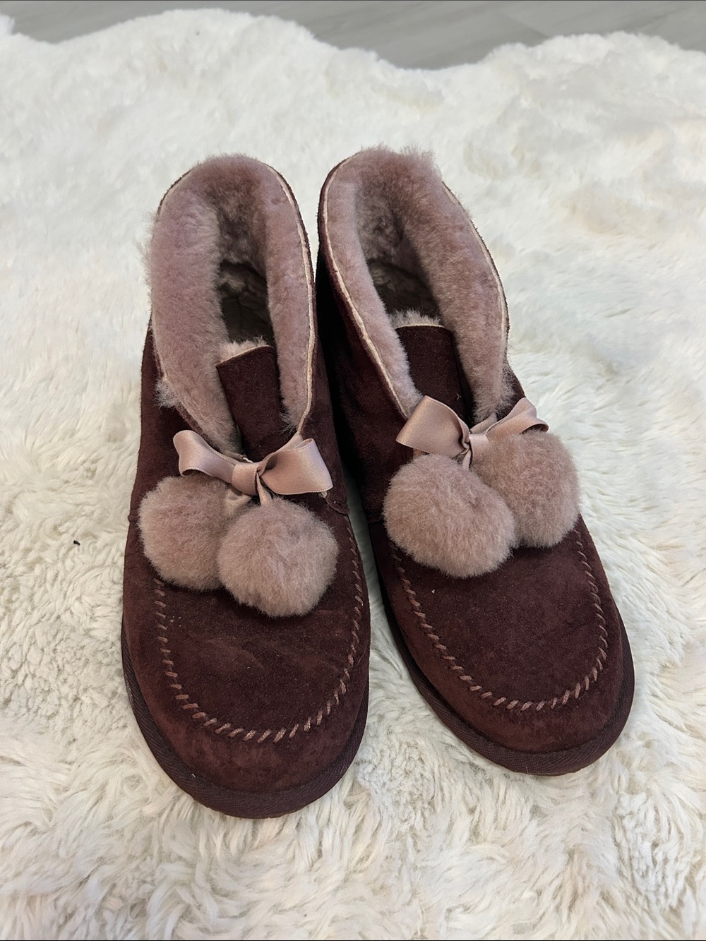 Ugg Kallen Stout Suede Sherpa Slippers